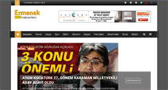 Desktop Screenshot of ermenekhaberleri.com