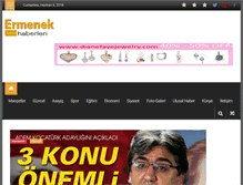 Tablet Screenshot of ermenekhaberleri.com